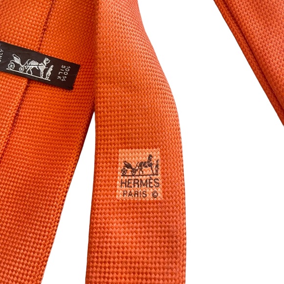 EUC HERMES PARIS 100% Silk Men’s Tie - Picture 4 of 6